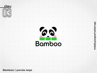 Bamboo bamboo bamboo logo dailylogochallenge logo panda