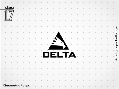 Delta dailylogochallenge eagle geometric logo logodesign minimalistic monochrome