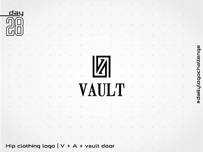 VAULT clothing dailylogochallenge logo logodesign minimalist