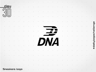 DNA dailylogochallenge letter logo logo design minimalist shoe sneaker sport