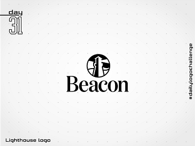 Beacon beacon black and white classic dailylogochallenge lighthouse logo logo design vintage