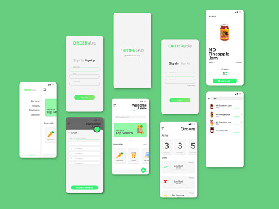 Orderable app ui ux