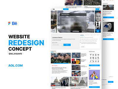 Website Redesign Concept - AOL.COM
