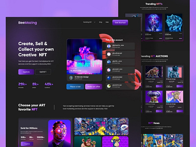 NFT Marketplace Website Design