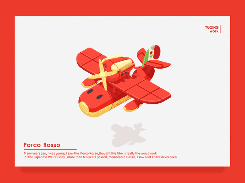 Porco Rosso ae ai aircraft gif hayao isometric miyazaki porco ps red rosso