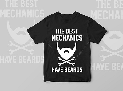 the best mechanics have beards tshirt design apparel art background clothing design fashion graphic illustration pod tshirt design print quote retro shirt signs style t shirt tee textile typography vector