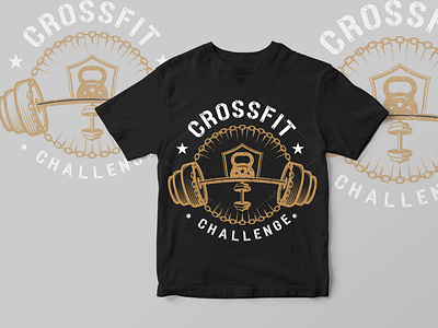 Gym typography tshirt design