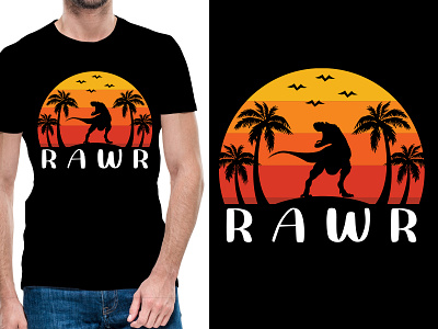 Dinosaur Rawr tshirt design