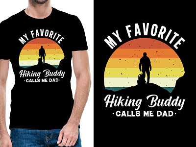 Hiking Buddy Tshirt Design adventure