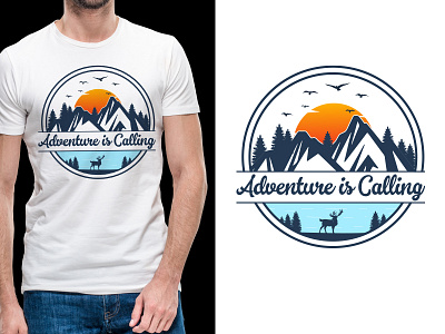 Adventure Tshirt Design camping