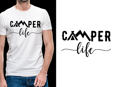 Camper Life Logo Design lettering