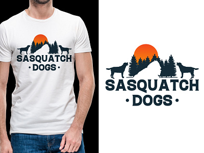 Sasquatch Dogs Tshirt Design art design