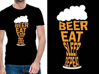 Beer Tshirt Design apparel beer beer logo beer tshirt beer vector clothing design illustration pod tshirt design t shirt