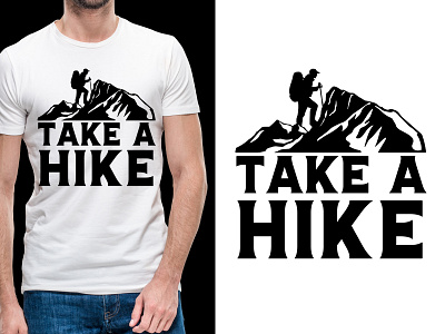 Hiking Tshirt Design apparel clothing wild logo