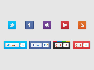 Social Sprite buttons g link social tweet