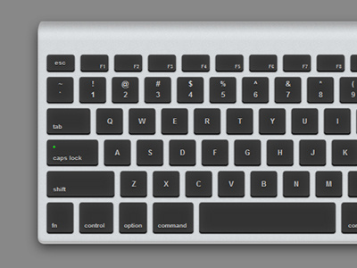 Dark Apple Keyboard in CSS apple css css3 keyboard