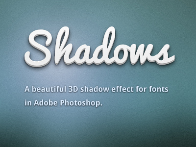 Shadows blue eyecandy font effects pacifico photoshop