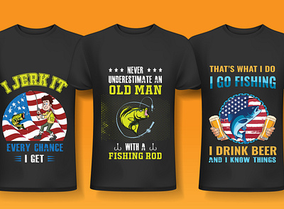 Fishing t-shirt design bundle fishing fishing t shirt design fishing t shirt design bundle merch by amazon tshirt design vector typography typography tshirt design
