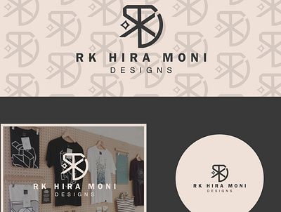 RK HIRA MONI art brand branding design drawing icon illustration logo nameplate typography ui