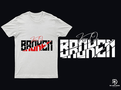 Broken t-shirt design best t shirt design rkhiramoni trending