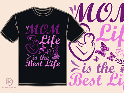 Mom t-shirt art branding design drawing icon illustration logo mom mom t shirt mothers day nameplate typography ui