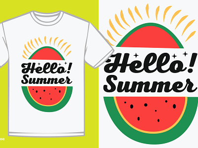 Summer Beach T shirt Design