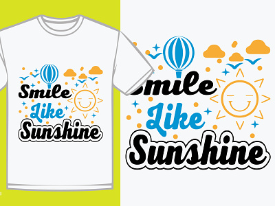 Summer Beach T shirt Design art beach branding design drawing icon illustration logo summer sunny day tshirt tshirt design typography vector