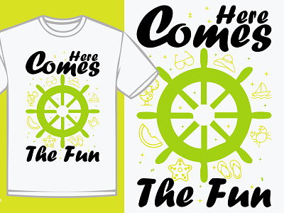 Summer Beach T shirt Design