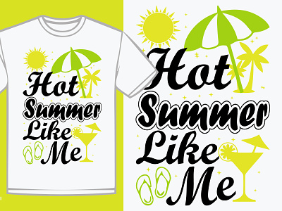 Summer Beach T shirt Design art beach branding design drawing illustration logo summer sunny day t shirt t shirt design typography vector