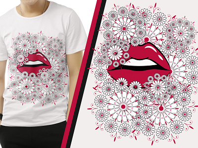 Lips t-shirt design