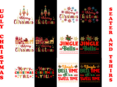 ugly Christmas t-shirt design