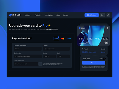 Daily UI #002 | Form for payment of the tariff 002 3d banking card checkout dailyui design form inspiration logo payment platform ui uiux ux web design
