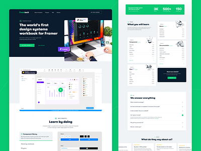 Daily UI #003 | Course landing page design 003 cource dailyui design education green illustration inspiration logo platform ui uiux ux webdesign