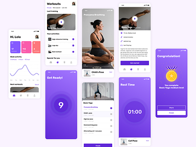 Fitness and Workout mobile app