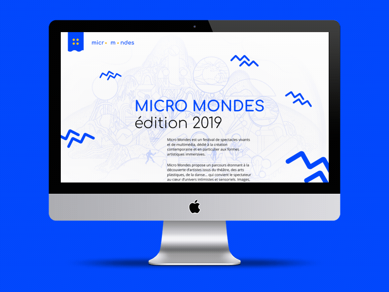 Micro-Mondes design festival ui web