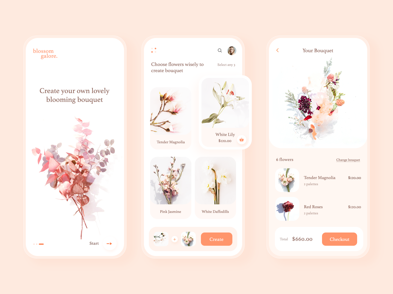 Flower Bouquet app by Sagar Pradhan on Dribbble