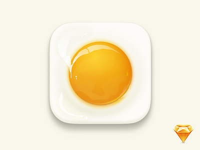 Egg egg icon ios sketch