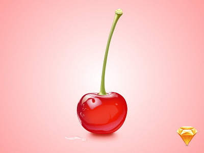 Cherry cherry design icon ios sketch