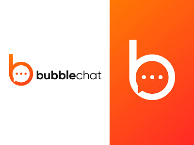 Bubblechat Logo adobe app design graphic design illustration logo logo concept logo mark ui