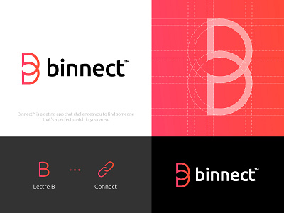 Binnect Logo Design app binnect chat graphic design logo logo concept logo design meeting messenger minimalist mobile application social texting ui vector wordmark