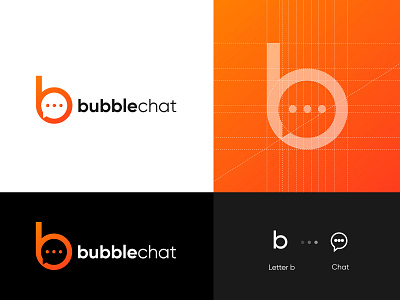 Bubblechat Logo app branding chat connect logo concept logo design messagerie mobile appliction social media