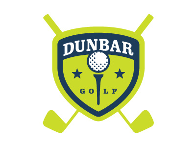 Dunbar Golf athletic classic clubs golf logo sports tee