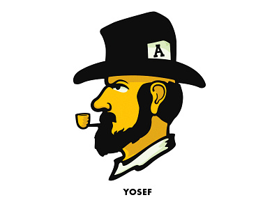 Yosef 2.0 a appalachian state appalachian state university asu beard mountaineer corncob pipe hat mountaineers yellow yosef