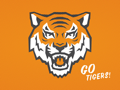 SR Fighting Tigers animal athletics fangs fierce high school mascot orange spirit sports team teeth tigers