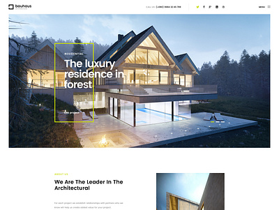 The Luxury residence in the forest | UI/UX Design uxdesign