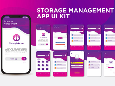 Storage Management App UI Kit Design best ui kits storage management app