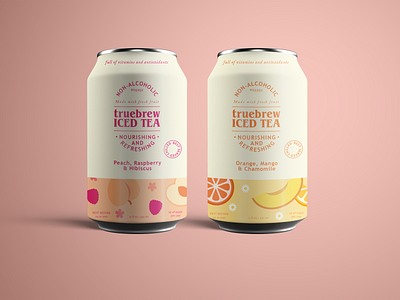 Truebrew Iced Tea branding design graphic design illustration typography