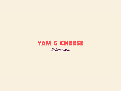 Yam & Cheese app branding design flat icon logo type typography vector