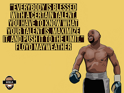 Floyd Mayweather inspiration design illustration logo vector