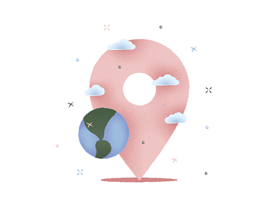 Porto Illustrations 🌅 colorful design flat grain illustration kapustin location planet resources set texture vector